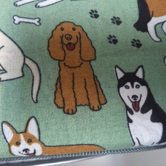Ashley Copper Dog Puppy  4 piece Micro Fiber King sheet set green NEW NWT - Picture 5 of 7